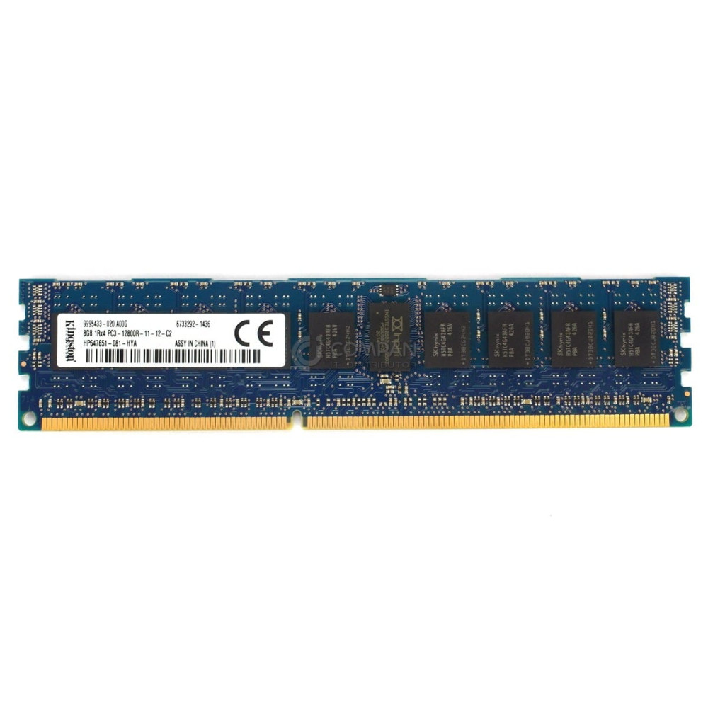 647651-081 HP DDR3 8GB PC3-12800 1600MHZ RDIMM